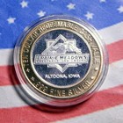 Another Prairie Meadows Casino  10 6 10th Of An Oz  999 Fine Silver Gaming Coin