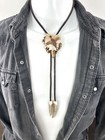 Stunning Vintage Antler Ring-necked Pheasant Bolo Tie