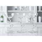Art Deco Cocktail Glasses  Set Of 3  Nude Lady Stems  Bimini Werkstatte bayel 