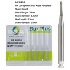 Wave Dental Surgical Round Burs Latch Slow Speed Long 26mm Carbide Ra Surg 2 4 6