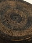 Antique Hand Woven Round 5    Lidded Basket Weaved Container