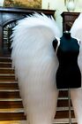 White Angel Wings Costume Cosplay Halloween Moveable Extra Large Size For Adults