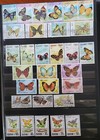 Lot Worldwide 193 Stamps Collection Postage Butterflies Flying Winged Insects