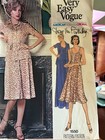 Vintage Very Easy Vogue s Sewing Pattern 1550 Size 10 Dress Diane Vonfurstenberg