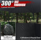 Hunting Blind 1-3 Person See Through Quick Set Pop Up Ground Blinds For Deer