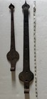 2 Antique Strap Hinges Weathered Wrought Iron Barn Door Hardware Hand Forged