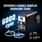 Pneumatic Engraver 1200-6000 Rpm Double Ended Pneumatic Engraving Machine