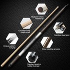 58   Maple Low-deflection Billiard Cue Stick W  13mm Leather Tip 18 Oz Pool Cues