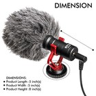 Technical Pro Condenser Compact On-camera Microphone  For Vlogging W Smartphones