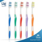 25 Pack Wholesale Toothbrush Individually Wrapped Classic Medium Soft With Cap