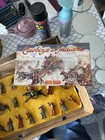 Crescent Toys Cowboys   Indians Figures - Lead  Hand-painted  Complete Panel