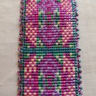 Vintage Hand Made Navajo Style Seed Glass Bead Bracelet  Native American Rare   