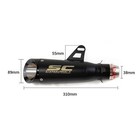 Sc Slip-on 51mm 2  Universal Motorcycle Exhaust Muffler Pipe Tail Tips Black