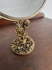 Vintage Vanity Swivel Mirror - Matson G793 Gilt Ormolu Roses Hollywood Regency