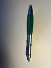 Rare Vintage Apple Computer Logo Metal Ballpoint Pen Green Silver Promotion Mac