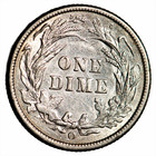 1897o Barber Dime 10c Raw