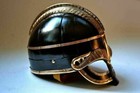 Helmet 16 Gage Steel Medieval Vendel Viking Helmet Knight Armor Brass Helmet