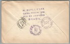Brazil Usa Via Aerea Registrado Vintage Cover W  Stamps