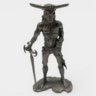 Rawcliffe Pewter D   D Fantasy Minotaur Warrior Figurine Red Eyes Sword 1983