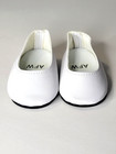 White Slip On Dress Shoes Fits 18  American Girl Doll Clothing Shoes