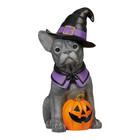 26  Halloween Dog Greeter French Bulldog Porch Decor Fall Decoration