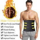 Men s Waist Trainer Body Training Shaper Sweat Belt Tummy Control Cincher Girdle