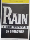 Rain  A Tribute To The Beatles On Broadway Playbill July 2011 Autographed Castx4