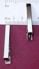 24 Tie Bar Findings Silver Flat Surface 1 7  L X  22  W   Strong Clip 43mmx2 6mm