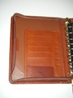 Franklin Quest Brown Full Grain Leather 7-ring Zip Up Binder Planner