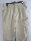 Simms Fishing Guide Tech Pants Hiking Work Utility Mens M Cargo Pockets Beige