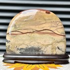 3 Lb  Natural Picture Stone Polished Arc Landscape Art Decor Christmas Gift