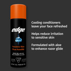 Edge Sensitive Skin Shave Gel For Men With Aloe  Twin Pack  14 Oz