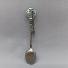 Vintage Jerusalem Souvenir Spoon With Charm - 900 Silver 9 2 Grams  4 