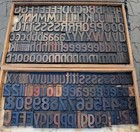 Letterpress Wood Printing Blocks 198pcs 3 54  Tall Alphabet Wooden Type Woodtype