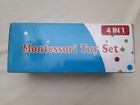 New  4-in-1 Baby Toys Set For 6-12 Months  Montessori Wooden Stacking Blocks 