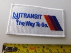Njt Nj Transit The Way To Go Employee Patch Uniform Badge Bus Train New Jersey