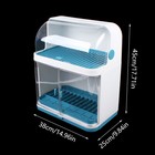 2-tier Dish Drying Rack Kitchen Organizer Storage Cup Holder Rack With Lid Cover