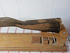 Vtg Percussion Rifle Gun Stock Wood Rifle 47   Black Powder Kentucky Patch Box