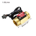 G3 4 Hall Effect Liquid Water Flow Sensor Switch Meter Counter 1-30l min Yf-b5