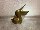 Vintage Rare Brass Pelican 7    X 7    Original Patina
