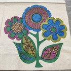 Lot-6 Vtg Crafting Single Ply Paper Napkins Retro Mod Purple Blue Green 13x13in