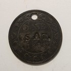Love Token 1876 Canada Large Cent Tool Tag 