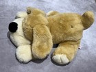 Fao Schwarz Plush Laying Dog 21in Tan Cream Stuffed Animal Toy 2013 Toys R Us