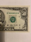 1993  50 Dollar Us Federal Reserve Note New York Error Bill Serial  B 38068515 B
