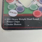 Cardinal Professional Poker Chips Dual Toned Set Of 100 Total W Dealer Chip Nib