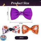 Halloween Hair Bows Clips For Toddler Baby Girls - 2pcs Ghost Pumpkin Hair Al