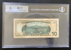 Lin Manuel Miranda Signed  10 Bill Money Hamilton Broadway Play Slabbed Bas