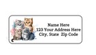 30 Watercolor Kittens Cats Personalized Return Address Labels 1 In X 2 625 In