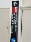 Original Metal Wtc New York City Iconic Subway Street Sign   Perfect Condition 