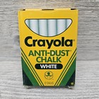 Nos Vintage 1988 Crayola Binney   Smith White Anti-dust Chalk 4 Boxes Of 12 New